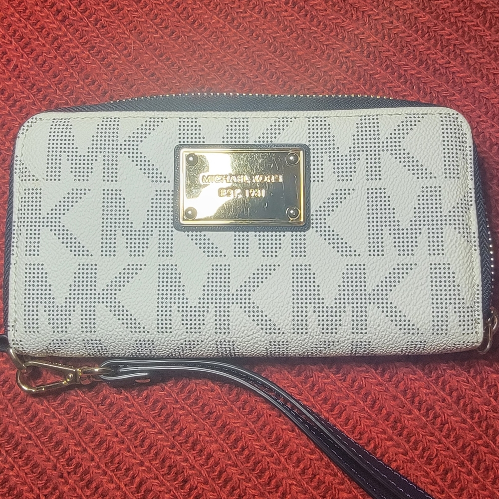 Michael Kors Blue & White Wallet